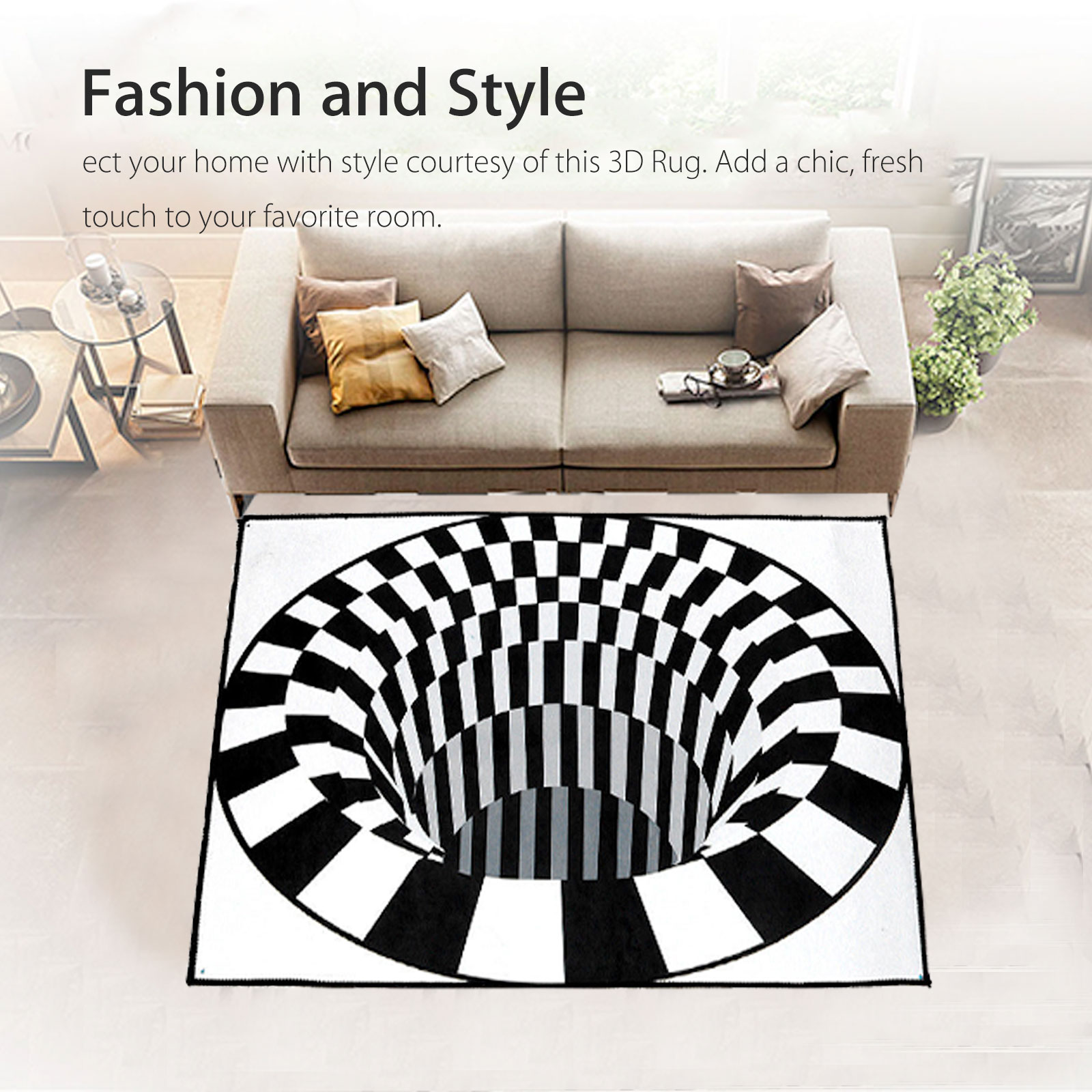 Rugs Carpets 3d Swirl Print Optical Illusion Area Rug Carpet Floor Pad Non Slip Doormat Mats Area Rugs Rugs Carpets 3d Swirl Print Optical Illusion Area Rug Carpet Floor Pad Non Slip Doormat Mats Area Rugs