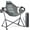 Upgraded Grey, variant on Grey Hammock Camping Chair with Adjustable Heights, Backrest and Cup Holder for Outdoor Hiking