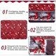 thumbnail image 5 of Christmas Tablecloth, 180 X 150cm Rectangular Christmas Tablecloths Red Christmas Table Cover Dining Table Cloth, Large Washable Christmas Dinner Tabl, 5 of 5