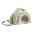 thumbnail image 5 of balikha Hamster Carrier Bag Portable Habitat with Mesh Window Small Animals Carrying Case for Small Pet Rat Hedgehog Bunny Chinchilla Green, 5 of 9