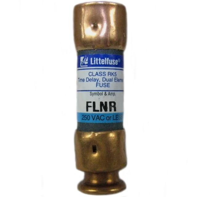 Littelfuse FLNR002 UL Class RK5 Dual Element Time Delay Fuse, 2 amp, 250/125V