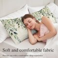 thumbnail image 5 of Eucalyptus Leaves Long Body Pillow Cover 20x60 Inch, Watercolor Weeping Teal Botanical Vintage Decorative Pillowcase with Zipper, Microfiber Pillow Protector, Soft Long Pillowcases for Women, 5 of 9