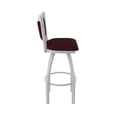 thumbnail image 4 of 870 Hadleigh 36" Swivel Bar Stool with Anodized Nickel Finish and Canter Bordeaux Seat and Back, 4 of 5