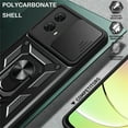 thumbnail image 4 of CSmall for Motorola G34 Case with Slide Camera Lens Cover, Military Grade Shockproof Protection Cover with Rotate Ring Kickstand Case for Moto G34 SJ Blue, 4 of 8
