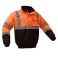 thumbnail image 3 of GSS Safety 8002 Class 3 Waterproof Quilt-Lined Bomber Jacket Orange/Black 2XL, 3 of 4