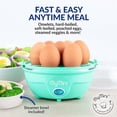 thumbnail image 3 of KLYNE - Premium 7 Egg Cooker One Touch Poached Hard Boiled Steamer Easy Clean Kitchen Us, 3 of 5