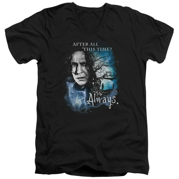Harry Potter - Always - Slim Fit V Neck Shirt - XX-Large