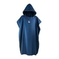 thumbnail image 2 of Poncho de Surf en Polyester Cing Robe à Capuche Rapide en Microfibre Douce Bleu Marine, 2 of 8