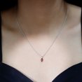 thumbnail image 4 of Rosec Jewels Marquise Cut Garnet Solitaire Pendant for Women, Red Gemstone Pendant in Gold (3/4 CT, 4x8 mm, AAA Quality), 18K White Gold, 4 of 8