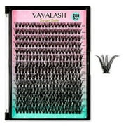 VAVALASH Individual Cluster Lashes  40D-0.07-C-9-16MIX DIY Eyelash Extension  280 Lash Clusters Faux  Mink Slik Individual Lashes  Easy Full Lash Extensions  DIY at Home (40D-0.07-C-9-16mm  Mix)