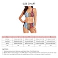 thumbnail image 1 of Traje de baño para mujer cómodo elástico de 2 piezas para lavar a máquina estilo étnico para fiestas en la playa para actividades acuáticas ANGGREK Otros, 1 of 5