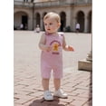 thumbnail image 5 of BemeyourBBs Baby Christmas Striped Overall Romper Santa Sleeveless Bodysuit, 5 of 9