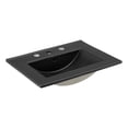thumbnail image 1 of Pemberly Row Ceramic Modern 24" Bathroom Sink in Black With Rectangular Basin, 1 of 5