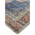 thumbnail image 4 of HomeRoots 515643 2 x 3 ft. Red Tan & Blue Abstract Rectangle Area Rug, 4 of 8
