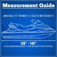 thumbnail image 3 of NEH Black Trailerable PWC Personal Watercraft Cover Covers Fits 2-3 Seat Or 139"-145" Length Compatible with Waverunner, Sea Doo, Jet Ski, Polaris, Yamaha, Kawasaki Covers, 3 of 3