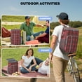 thumbnail image 4 of Vintage Checkered Cooler Backpack - 20L Insulated Soft Cooler Bag with Long-Lasting Cold Retention for Camping, 4 of 5