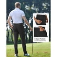 thumbnail image 2 of PULI Men’s Stretch Golf Pants Slim Fit Waterproof Tapered Work Casual Hiking & Travel Pants, 2 of 5