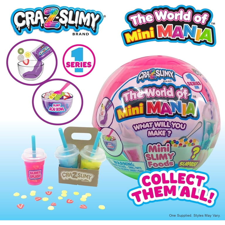 CRA-Z-Slimy World of Mini Mania Surprise Ball Collectables Make