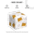 thumbnail image 4 of Balery Beer Porta Pañuelos de Cuero con Estampado – Funda Moderna Cuadrada para Caja de Pañuelos, Dispensador 5x5x5'', 4 of 7