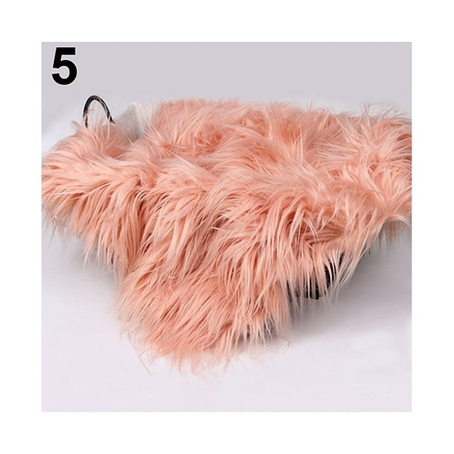 Faux Fur Photography Photo Prop Baby Newborn Blanket Background Backdrop Rug-Pink