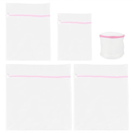 

OUNONA 5pcs Clothing Bra Washing Pouch Reusable Net Laundry Bag Washer Laundry Bag