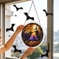 thumbnail image 4 of Halloween Sun Catcher for Window Hanging, 7.4in Acrylic Puzzle Board Ornament for Home Window, Birthday House Warming Gift for Puzzle Lovers by MPOISVA, 4 of 9