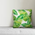 thumbnail image 2 of Creative Products Green Painted Palms 18x18 Indoor / Outdoor Pillow, 2 of 2