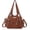 158#129-BROWN, variant on Angel Kiss Purses for Women Soft PU Leather Large Hobo Bags for Women Shoulder Bag | Soft