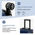 thumbnail image 4 of Carry On Luggage, 20" Hardside Suitcase ABS Spinner Luggage with Lock - Crossroad in Navy, 4 of 10