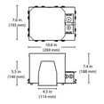 thumbnail image 2 of Nicor Lighting EFH4-LED 4 in. Fire Rated New Construction Recessed Housing with Ideal Quick Connect, Black, 2 of 2