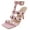 Pink, variant on Shoes Women Stiletto High Heel Buckle Ankle Multi-Strap Open Square Toe Fisherman Studded Sandals Upton-S Tan Brown Camel 8