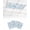 Blue, Denim, White, variant on Fluorescent Light Covers for Ceiling Lights 1 Piece, Pink Monstera Deliciosa Magnetic Classroom Light Covers 4x2 Feet, Summer Botanical Tropical Fluorescent Ceiling Filters for Office Classroom