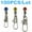 Red-2# Large-100pcs, variant on 100/Lot Fishing Sinker Slide Connector Fishing Swivel With Interlock Snap Tackle