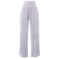 thumbnail image 4 of Pantalones de chándal de cintura alta y pierna ancha para mujer: pantalones palazzo de yoga con bolsillos, tejido elástico, para todas las ocasiones, tallas S-XXL, 4 of 5