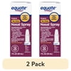 (2 pack) Equate Original No Drip Nasal Spray Oxymetazoline HCl 0.05% Nasal Decongestant, Maximum Strength, 12 Hour, 1 fl oz, Compare to Afrin® No Drip Active Ingredient