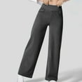 thumbnail image 5 of XFLWAM Wide Leg Jeans for Women Elastic High Waist Denim Pants Baggy Stretch Trendy Loose Pants Straight Leg Slack with Pockets, 5 of 9