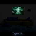 thumbnail image 4 of Startonight Canvas Wall Art Dark Blue D?cor and Light Sunrise Beach, Dual View Surprise Artwork Modern Framed Ready to Hang Wall Art 100% Original Art Painting 31.5 x 47.2 inch, 4 of 9