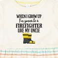 thumbnail image 4 of Inktastic Future Firefighter Like My Uncle Girls Baby Dress, 4 of 5