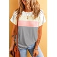 thumbnail image 4 of Plusashion Vibrant Color Block Ribbed Tee - Chic & Cozy Fit!, 4 of 8