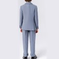 thumbnail image 3 of SHTXOZHI Toddler Boys Gentleman Outfit Long Sleeve Jacket Bowtie Vest Pants 5Pcs Kids Formal Set, 3 of 6