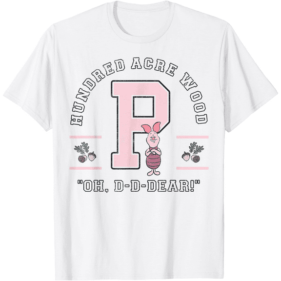 Winnie The Pooh Piglet Hundred Acre Wood Oh D-D-Dear Unisex Softstyle T-Shirt for Men Women Kids