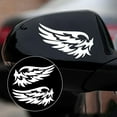 thumbnail image 5 of Walbest 2Pcs Car Sticker, Red Feather PET Self-Adhesive Rearview Mirror Car Auto Sticker Decor Decals Universal, 5 of 7