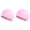 Pink, variant on Waterproof High Elastic PU Swim Caps for Men and Women, PU Coated Swimming Cap for Adult, Stretchy Durable Caps for Long Hair, Keep Hair Dry While Swimming