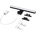 thumbnail image 2 of LED Bathroom Mirror Light Black 5W 30cm 400lm, Cabinet Light Cool White 6000K, IP44 Waterproof Bathroom Cabinet Clamp Lamp(300mm), 2 of 5