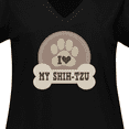 thumbnail image 4 of Inktastic I Love My Shih Tzu Dog Women's Plus Size V-Neck T-Shirt, 4 of 5