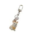 thumbnail image 5 of Flocking Shiba Inu Keychain Phone Lanyard Rope Artistic Dog Figure Lightweight Construction Ornament For Keyrings, 5 of 8