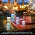 thumbnail image 4 of Yayeee Flameless Candles with Remote Flickering Battery Operated Multi Color Changing, Blue Flowers, 4 of 7