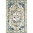 thumbnail image 1 of Surya Erin ERN-2303 102x138" Rectangle Microfiber Rug in Blue/Light Olive/Brown, 1 of 8