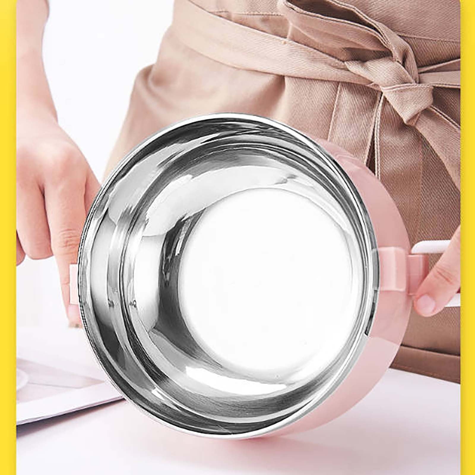 AZXY Metal Bento Box, 4-Layer Round Stainless Steel Insulated Lunch Box, Portable Leakproof Fresh Keeping Bentgo Box for Office Outdoor Use, Blue