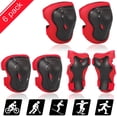 thumbnail image 3 of Kids' Sports Safety 6-Piece Protection Set - Red, Size M: PE, Polyester & Foam Knee, Elbow, and Wrist Guards for All-Round Protection During Athletic Activities, 3 of 6